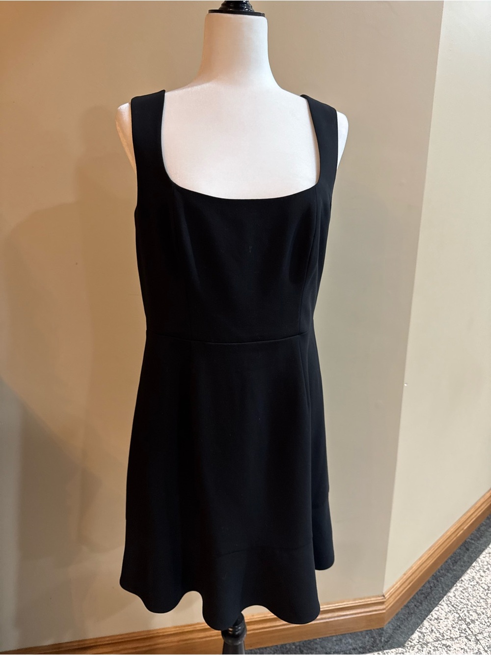 French Connection | Black | Square-Neck | Dress | XL